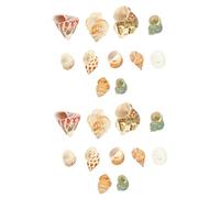 Alipis 2 Set Conchiglia Paesaggistica per Acquario Guscio della Casa del Granchio Eremita Accessori per Acquari Conchiglie Ornamenti Ornamento Arredamento Conchiglia Conchiglia