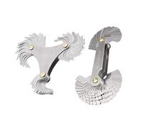 Alipis 2 Set Filettatura in Inossidabile con Misuratore Passo Portatile per Controllo Preciso Passo e Dimensione