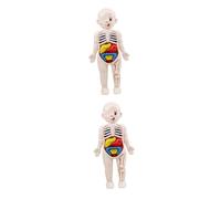 Alipis 2 Set Modello Corpo Educativo Gioco Puzzle Organi Umani per Strumento Didattico per Apprendimento Anatomia Sicuro e Divertente per Scuola e Casa
