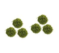 Alipis 2 Set Palla di Artificiale Pianta da Ciotole Vaso per Piante Sospeso Vasi Globi Fioriere Sospese per Piante da Felce Finta Green Plastica 3 Pezzi * 2