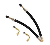 Alipis 2 Set Prolunghe Valvola Pneumatici Angolo Flessibili in Metallo Estensione Valvola Auto Camper Bicicletta Accesso Semplificato per Spazi Ristretti e Gonfiaggio Efficiente