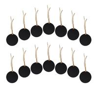 Alipis 20 Mini Etichette Rotonde per Lavagna Bifacciale con Corda Cartelli Cancellabili per Cibo e Segnaposto Matrimonio Etichette Sospese Salvaspazio per Buffet e Eventi