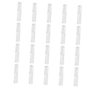 Alipis 20 pezzi Astucci Trasparenti per Penne in Plastica Rigida Custodie Leggere e Resistenti per Penne Sfera Gel e Matite per Ufficio e Scuola Design Chiaro per Esposizione Elegante