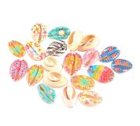 Alipis 20 Pezzi Ciondoli Conchiglia Colorati Dipinti Naturali Accessori Fai da Te per Orecchini a Goccia Donna Decorazioni Leggere per Braccialetti e Cavigliere Idee Regalo Moda