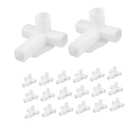 Alipis 20 Pezzi Connettore in Plastica Bianco per Armadio 16mm a 4 Direzioni, Accessorio per Mobili Installazione Facile e Supporto Stabile per Ambiente Domestico