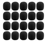Alipis 20 Pezzi Coprimicrofono in Spugna per Microfoni a Bavero 30x24x13mm, Parabrezza Antivento e Antirumore Morbido, Protezioni per Microfono per Registrazioni, Palchi e Uffici