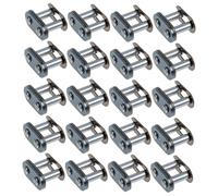 Alipis 20 pezzi Maglie Collegamento Catene Moto Roller Chain Buckle in Resistente Accessori Catena Moto per Estensione e Riparazione Facile Installazione e Uso Duraturo