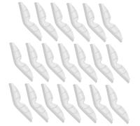 Alipis 20 Pezzi Naselli in Silicone Adesivi per Occhiali Strisce Protettive Antinebbia per Ponte Naso Supporto Interno per Maschere Regolabili e Riutilizzabili Compatibili con Tutte