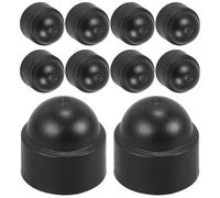 Alipis 20 Pezzi Tappi di Protezione Bulloni M8 X13 X15 in Plastica Nera Copri Dadi Esagonali a Cupola Isolanti per Uso Industriale e Sicurezza Sul Lavoro