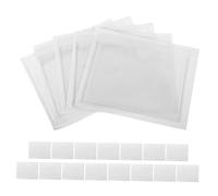 Alipis 20 pezzi Tasche Adesive Trasparenti in PVC per Etichette Impermeabili Custodie Autoadesive Resistenti per Indici Ricevute e Documenti per Depositi e Uffici