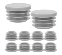 Alipis 20 tappi per piedini per mobili: tappi per gambe di sedie da 1,25" - protezioni per pavimenti in plastica rotonde grigie - copertura protettiva per piedini da tavolo - supporti per