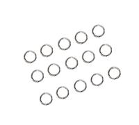 Alipis 200 pezzi Anelli Cerchio Apribile in Acciaio Inossidabile per Portachiavi Album Fotografico e Gioielli Fai da Te Leggeri e Resistenti