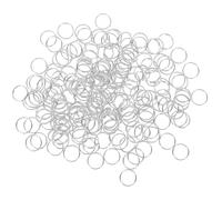 Alipis 200 pezzi Anelli Portachiavi in Metallo Argento Cerchi Divisibili per Portachiavi Fai da Te Clip Sicure per Chiavi Auto e Bomboniere per Organizzare Chiavi e Creazioni Artigianali