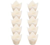 Alipis 200 Pezzi Pirottini per Dolci da Cucina in Carta Bianca, Antiaderenti e Riscaldamento Uniforme, per Bakery e Feste per Cupcake e Torte Creative