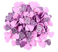 Alipis 200 Pezzi Toppe Pratiche Paillettes a Forma di Cuore 15 CM Viola per Gioielli Fai da Te Decorazioni Uniche per Vestiti Scarpe e Accessori Artigianali