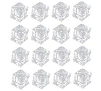 Alipis 200pezzi Cubi Di Ghiaccio Finto Trasparente Cubetti Di Ghiaccio Artificiali Oggetti Di Scena Per Foto Decorazioni Per Vetrina Riutilizzabili Non Si Sciolgono Facili Da Lavare