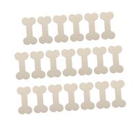 Alipis 20pezzi Tagli in Legno Forma di Osso per Cani Decorazioni DIY con Liscio Targhette Artigianali Personalizzabili per Regali e Creatività