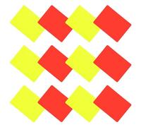 Alipis 24 Pezzi Carte Arbitro Calcio Rosse e Gialle Accessori Arbitro Calcio per Partite e Tornei Cartellini Visibili per Ammonizioni ed Espulsioni Uso Scuola e Sport Professionale