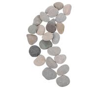 Alipis 24 Pezzi Sassi Piatti Naturali da 3-5 CM per Dipingere Pietre Lisce di Fiume per e Adulti Decorazioni Fai da Te per Giardino e Progetti Creativi Interiori ed Esterni