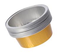 Alipis 25 Pezzi Ciotole Alluminio per Sciogliere la Cera 5X5X2 CM Capacità Grande Riscaldamento Rapido per Ceretta Corpo e Piedi a Casa e Salone
