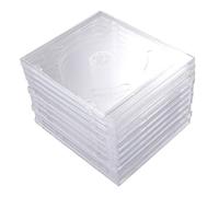 Alipis 25 Pezzi Custodie Cd Doppie Trasparenti in Plastica Cd Dvd Compatto e Portatile Supporto Conservazione Dischi