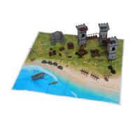 Alipis 293pezzi Miniature Militari Soldatini Statuette Accessori Per Tavoli Di Sabbia Layout Di Scenari Di Battaglia Modelli Di Cavalieri Pirati Giochi Fai Da Te