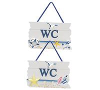 Alipis 2pezzi Cartello per WC in Decorazione per Bagno Indicatore per Adatto per Bagni Pubblici e Hotel