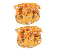 Alipis 2pezzi Cestino Per Raccolta Delle Uova Fresche Sacchetto Per Uova Di Gallina Cestino Per Protezione Ammortizzata Sacchetti Per Conservazione Delle Realizzato in Tela Facile Da Puli