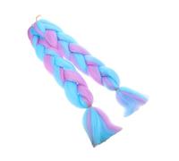 Alipis 2pezzi Extension per Capelli Sintetici Violetta per Trecce di Ciocche di Capelli Finti per Intrecciare per Accessori per Ragazze Adolescenti e Feste Rave Facili da Installare e Riu
