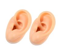 Alipis 2pezzi Orecchie in Silicone Parti Del Corpo in Silicone Per Pratica Piercing Orecchio Finto Per Esposizione Didattica