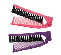 Alipis 2pezzi Pettine Per Capelli Pieghevole Spazzola Tascabile Per Capelli Di Piccoli Pettini Portatili Per Acconciature Da Viaggio Pettine Compatto Per Styling Rapido