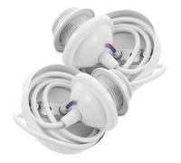 Alipis 2pezzi Portalampada Vite in Metallo Staffa Per Plafoniera e Cavo Per Lampada Sospensione Adatto Soffitti Inclinati e Lampadine Led Alogene