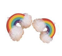 Alipis 2pezzi Spugna Da Bagno Forma Di Fiore in Luffa Per Ragazzo Ragazza Ragazza Spugna Portatile Per Doccia Generatrice Di Schiuma Ricca Morbida e Sicura Per Sensibile Asciugamano Esfol