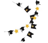 Alipis 2pezzi Striscioni Appendibili Per Feste Laurea Decorazioni Bandierine Tema Laurea Striscioni Creativi Per Feste Materiali Qualità Durevoli Per Uso Prolungato
