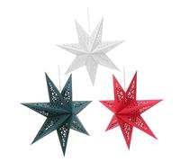 Alipis 3 Pezzi Di Lanterna A Forma Di Stella Di Natale Paralume Per Lampada Decorazione Per La Casa Lanterne A Forma Di Stella Appese Copertura Per Lanterna