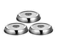 Alipis 3 Pezzi in Acciaio Inossidabile per Alimenti Cloche per Piatti per Porzioni di Cibo Cupole per Torta Cibo per Mosche Schermo per Cibo per