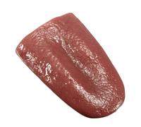 Alipis 3 pezzi realistici falsi lingua, puntello scherzo in silicone per Halloween, scherzi grossolani, trucchi, marrone chiaro, 2. 30,5 x 3,5 x 1,104 x 1,12 cm