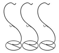 Alipis 3 Pezzi Supporto a S in Ferro Nero per Sfera di Vetro e Ornamenti | Espositore Moderno, Display Stabile su Davanzali e Arredi Domestici, Riduce Ribaltamento e Occupa Meno Spazio