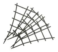 Alipis 3 Pezzi Supporto per Piante Rampicanti in Plastico Nero Punte Affilate per Penetrazione nel Terreno, per Piante in Vaso e Giardino Domestico