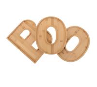 Alipis 3 pezzi Vassoio Halloween Lettera Boo per Servire Snack Dolci e Decorazione Festa Autunnale Facile da