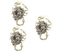 Alipis 3 Pz Ornamento Minerale a Grappolo di Cristallo Spilla d'oro Decorazione per Torta con Unicorno Spilla a Spillo Ciondoli a Stella per Le Unghie Arredamento Geode Cose Golden Lega