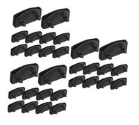 Alipis 3 Set Copridoghe del Letto sotto Il Supporto del Materasso Sostituzione Liste Presa Titolari Stecca Portadoghe Accessori Letto Porta Doghe Plastica Black 20 Pezzi*3