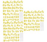 Alipis 3 Set Lettere Dell'Alfabeto per Bacheche Lettere Numeri Ritagli Bacheche Decorazioni con Numeri Poster per L'Aula Adesivi Decorazioni per La Casa Carta 216 Pezzi*3