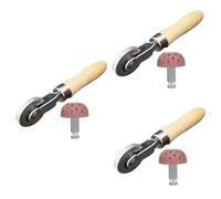 Alipis 3 Set Strumenti per Riparazione Pneumatici con per Toppe e Rastrello Legno Facile da Usare e Adatto Tutti Veicoli Riparazioni Affidabili e