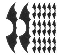 Alipis 30 Pezzi Accessori per Halloween di Pipistrello Nero, Decorazioni Creative e Resistenti per Abbigliamento e Scarpe, per Costumi Fai-da-te