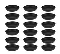 Alipis 30 Pezzi Piattini per Piante in Plastica Neri, Piatto per Fioriera Resistente e Rotondo, Sottovasi per Piante per Festa Estiva Indoor e Outdoor