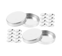 Alipis 30 pezzi Pz Vaschette Ombretti Rotonde in Alluminio Leggero e Compatto Palette Trucco Vuote per Ragazze e Donne Contenitori Cosmetici Versatili per Ombretti Blush e Illuminanti