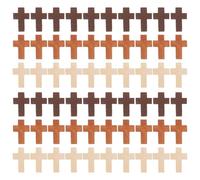 Alipis 300 pezzi di piccola croce di legno - ciondolo a forma di Gesù, mini ciondoli a forma di crocifisso di per collane, ciondoli per la prima comunione, forniture per la creazione di gioielli