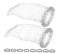 Alipis 304 Acciaio Inossidabile Lavatrice Lint Trap Snares 10 Pack Efficace Filtro di Scarico della Rete Ad Alta Durata