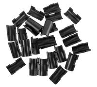 Alipis 32 Pezzi Clip di Bloccaggio per Ripiani in Filo Metallico, Clip in Plastica per Mensole Scaffalature a Palo Manicotti 22mm, Accessori Sostitutivi per Scaffali Metalliche Uso Casa